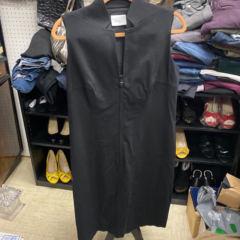 Akris Punto Sleeveless Black Dress - Sz 10